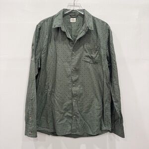 Marine Layer Green Long Sleeve Button Down Shirt XL *flawed*